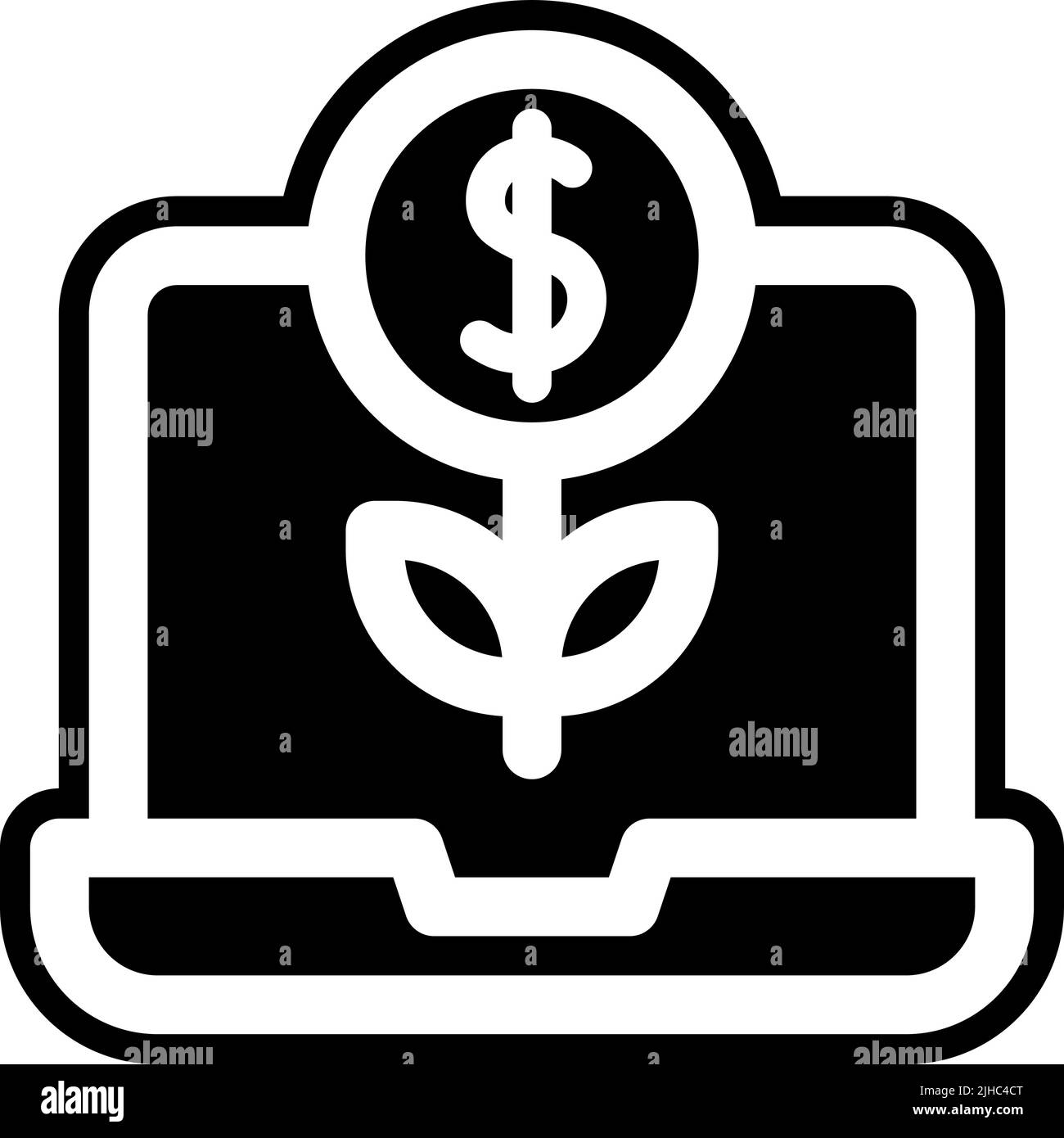 Content creator return of investment . Stock Vector