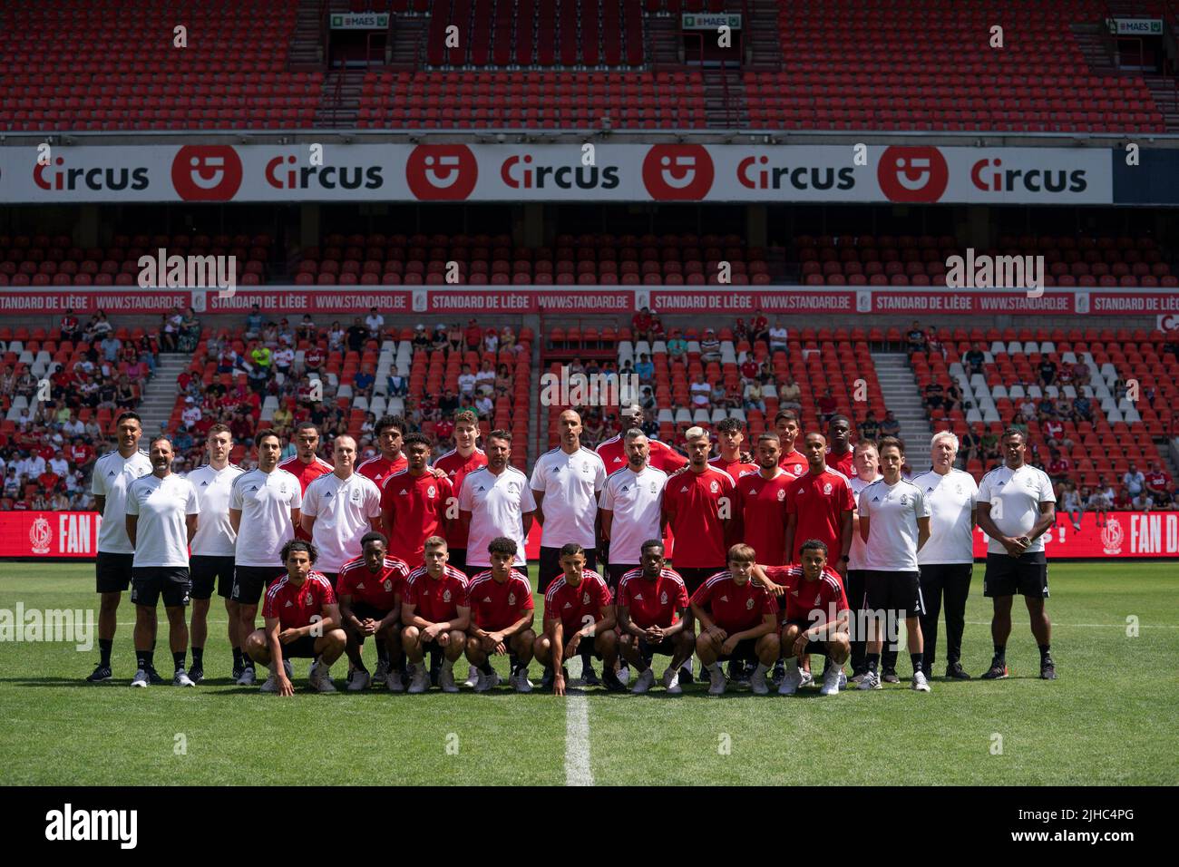 Standard's players pictured at the fanday of Standard de Liege, Sunday