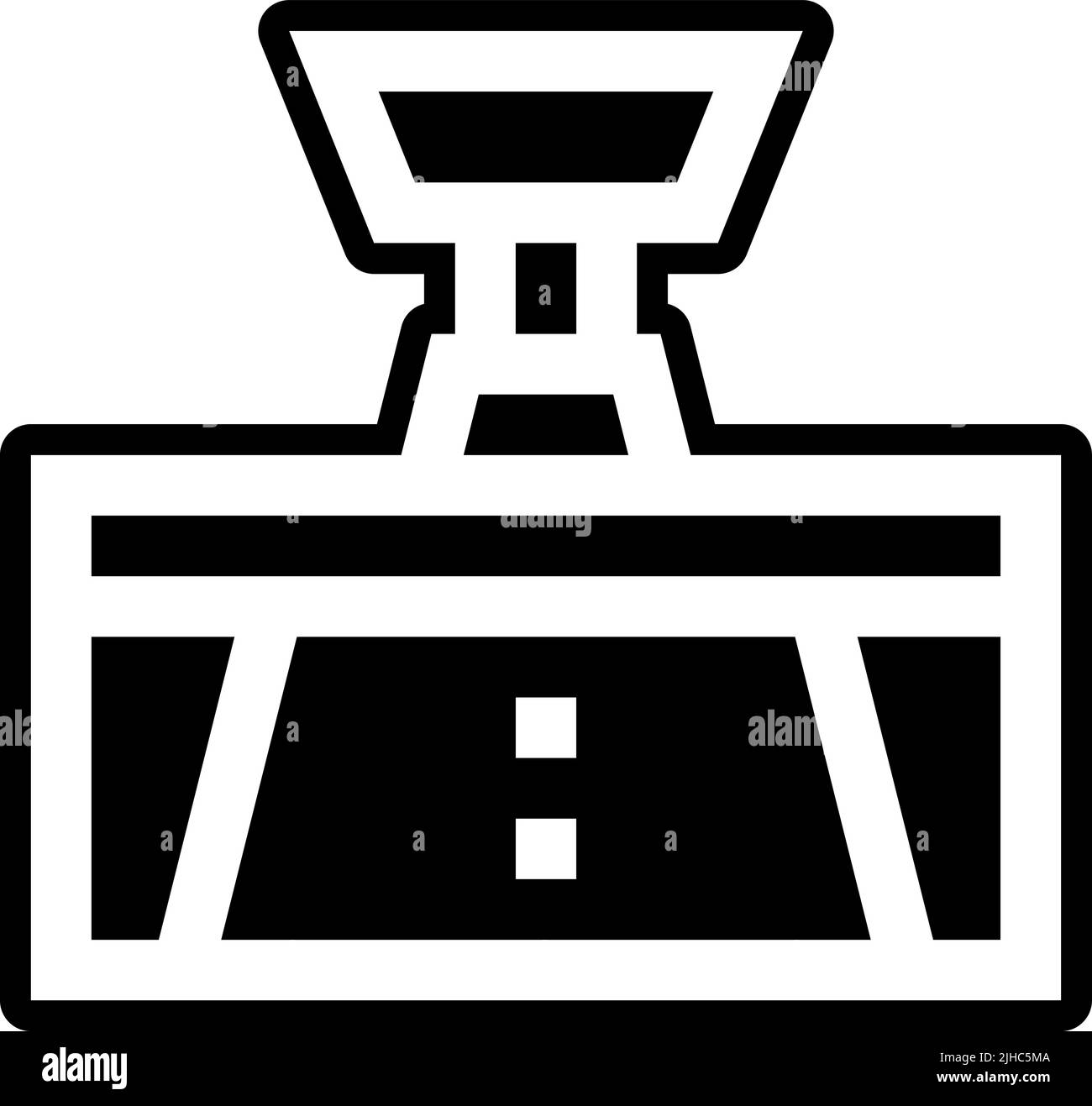 Driving school rearview . Stock Vector