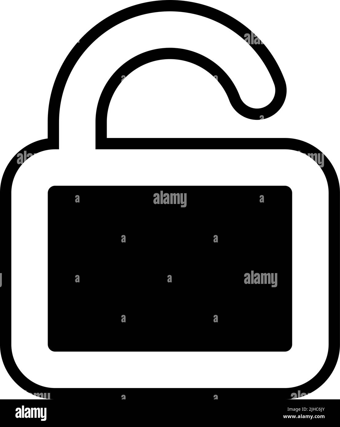 Essentials ui unlock . Stock Vector