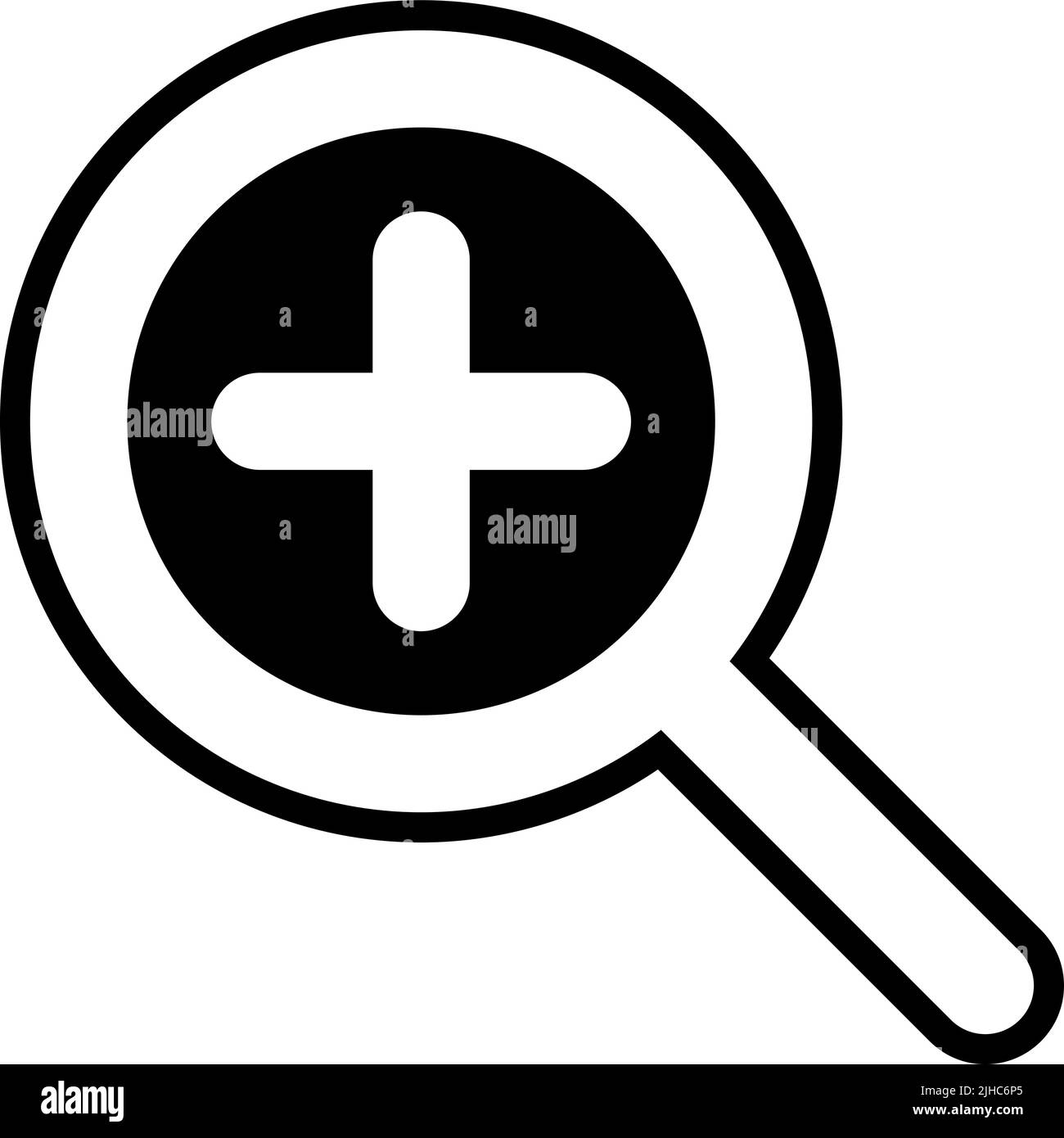 Essentials ui zoom in . Stock Vector