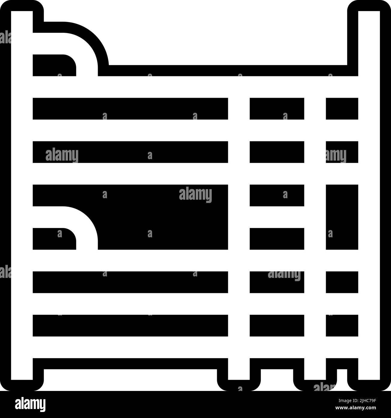 Family bunk bed . Stock Vector