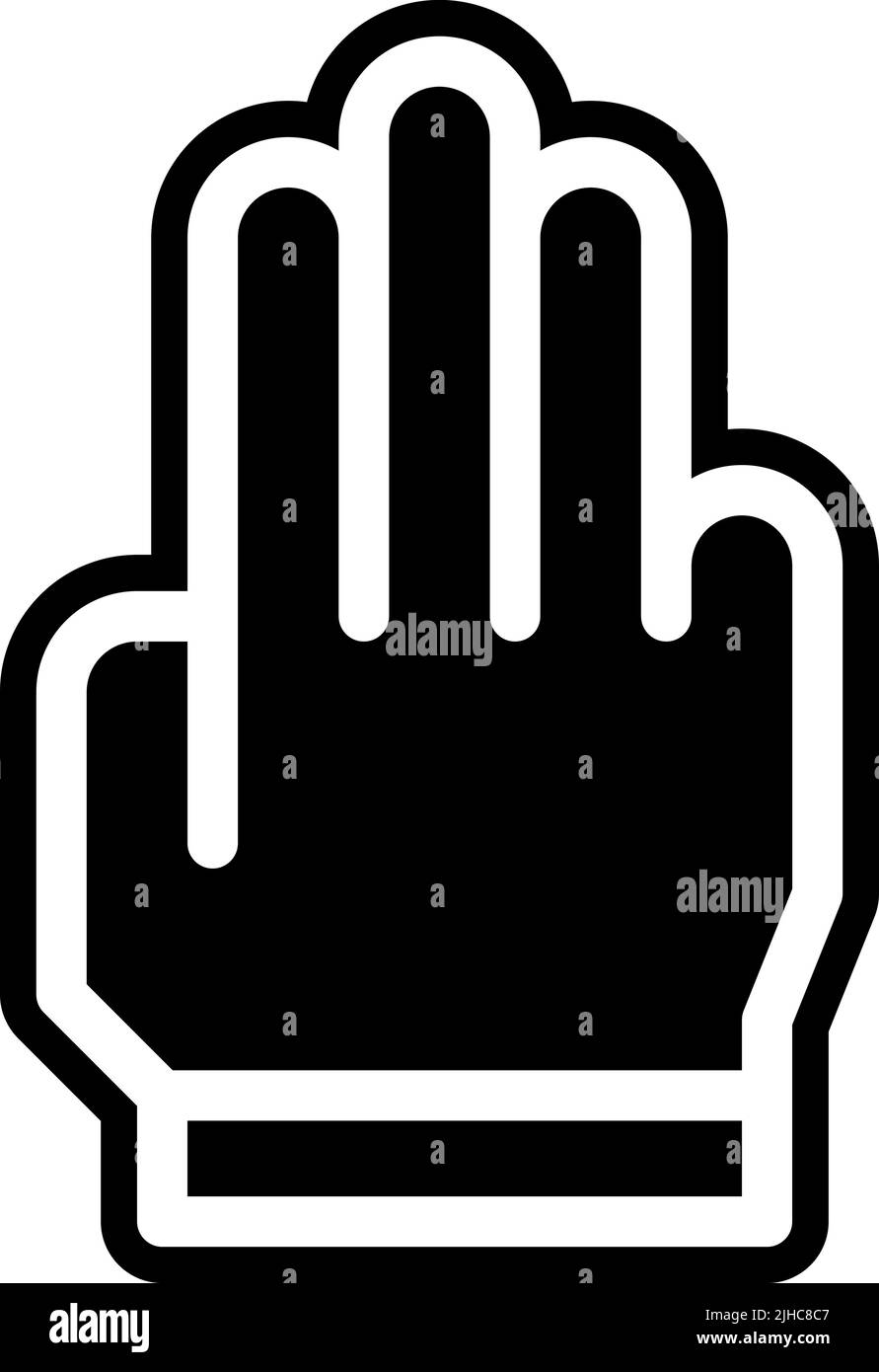 Hand gesture collection showing Black and White Stock Photos & Images ...