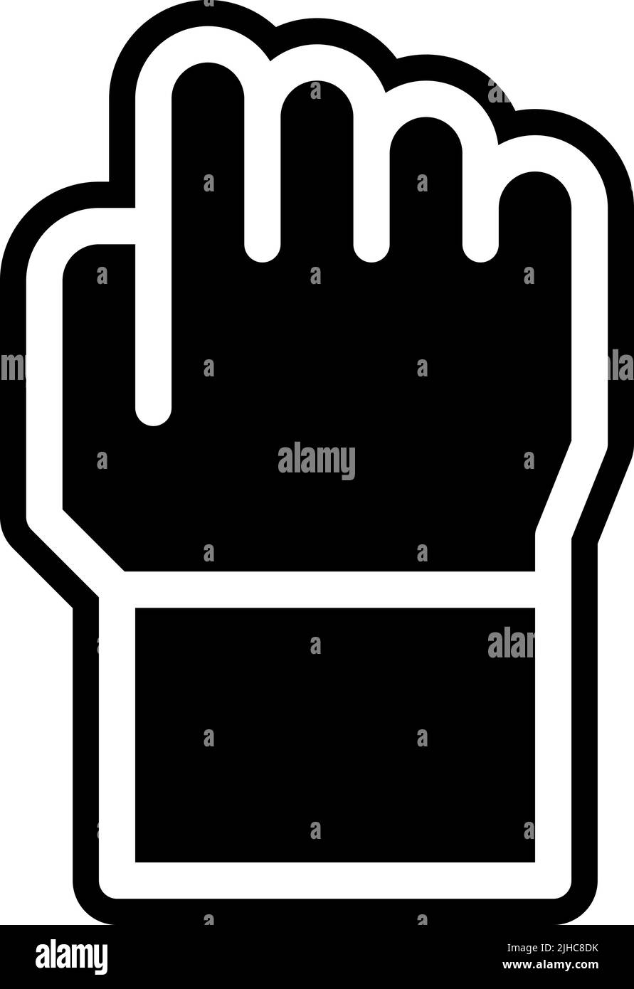 Closed fist hand gesture Black and White Stock Photos & Images Alamy