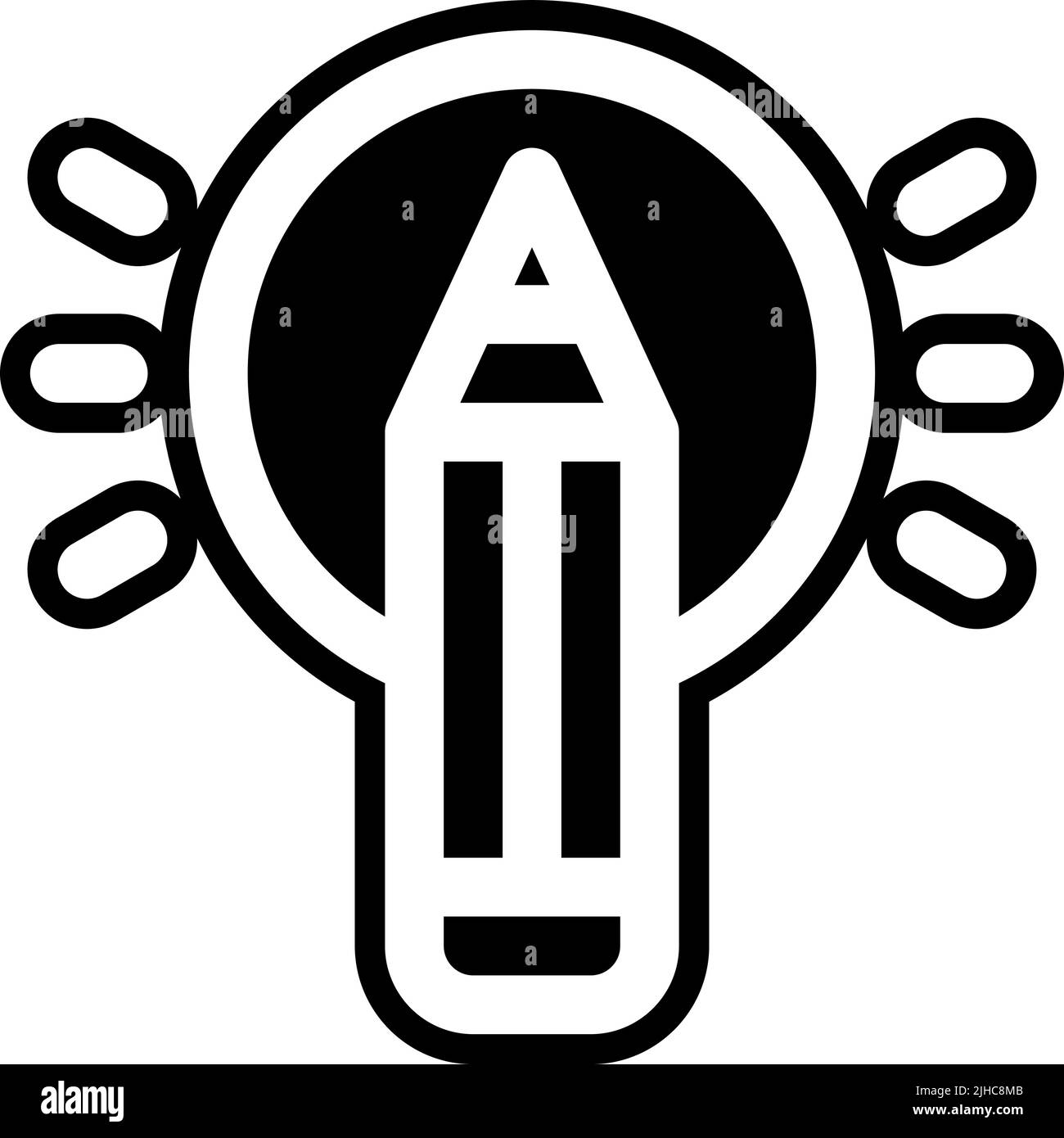 Innovation pencil . Stock Vector