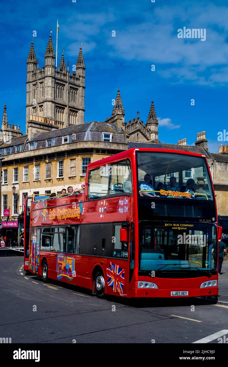 Abbey and tour bus in bath hires stock photography and images Alamy
