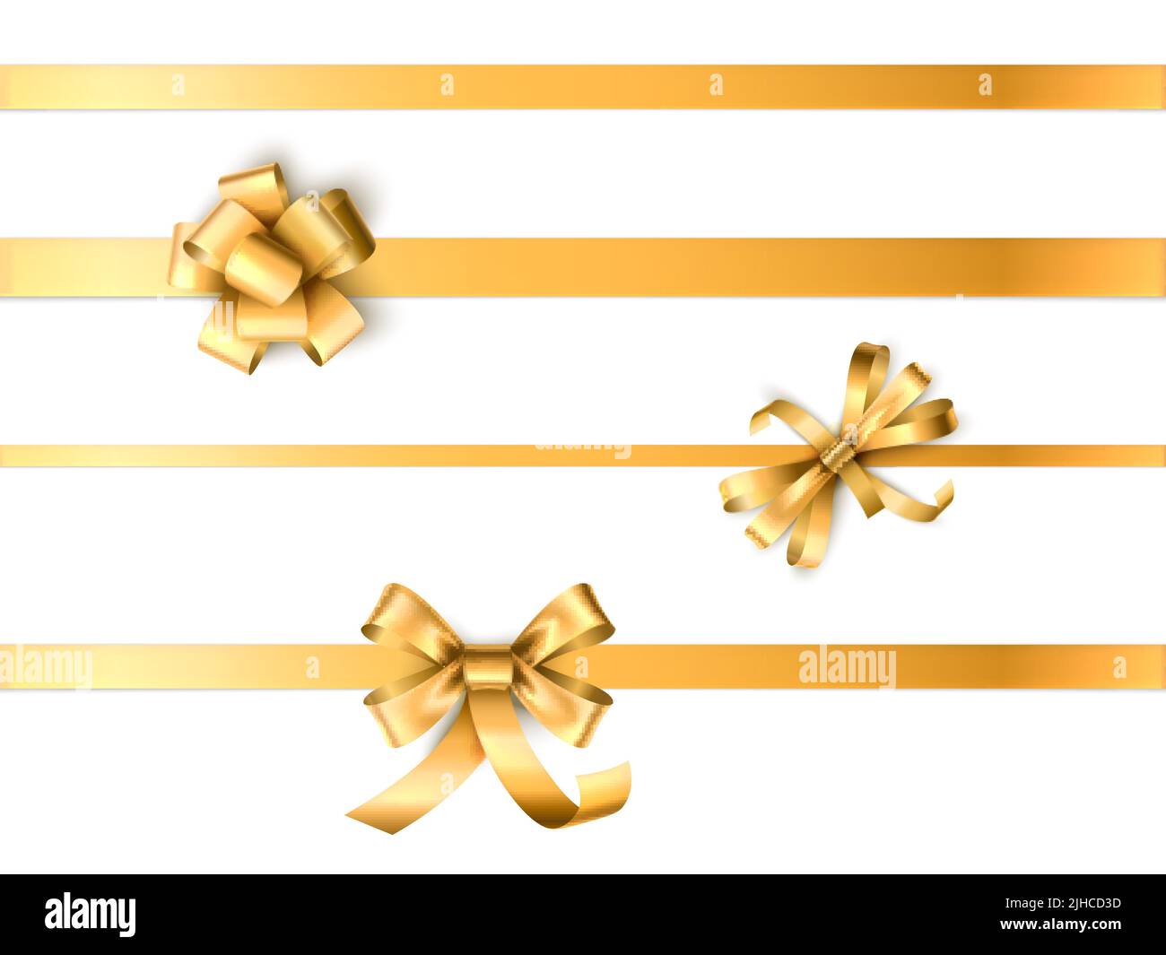 Decorative bows. Gift decoration colored symbols christmas ribbons holliday silk  bows decent vector collection set Stock Vector Image & Art - Alamy