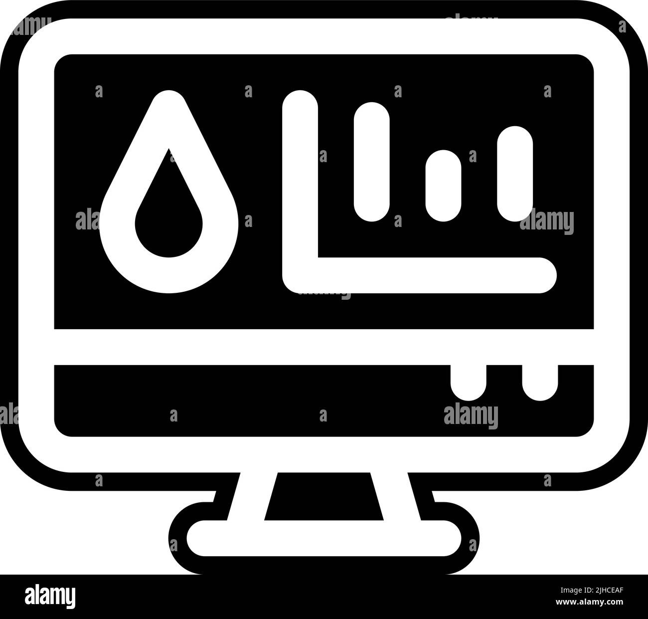 Printing ink level . Stock Vector