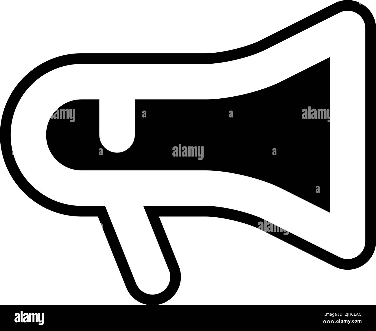 Social media user interface bullhorn Stock Vector Image & Art - Alamy