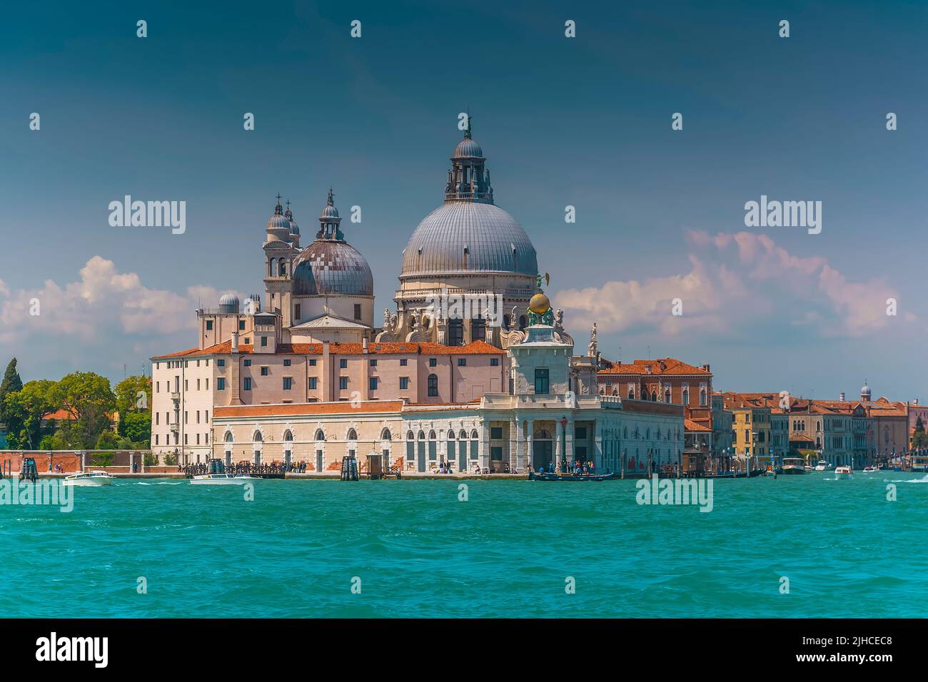 The famous Basilica Santa Maria della Salute in Venice, Italy Stock Photo