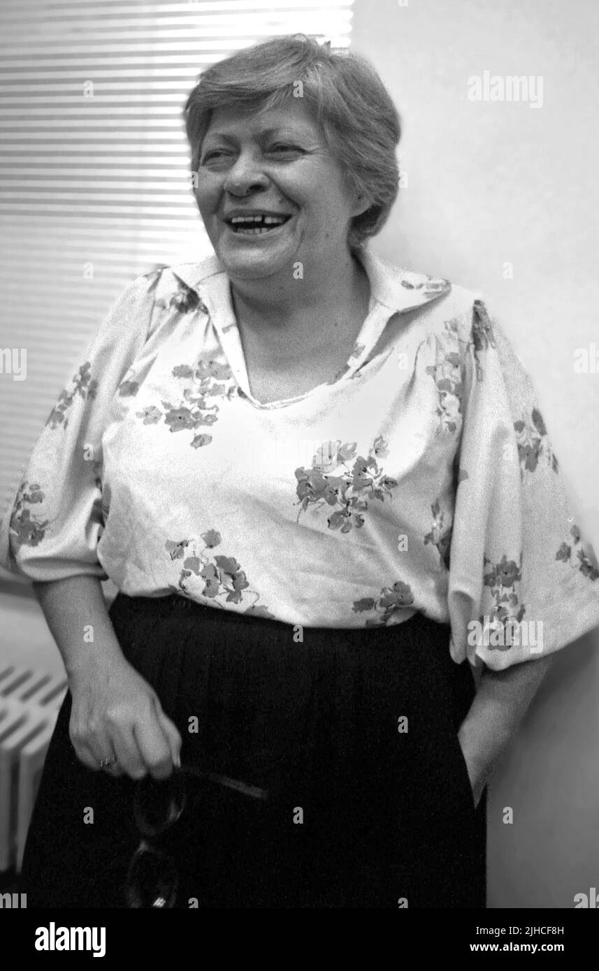 Romanian historian and politician Zoe Petre, approx. 1994 Stock Photo
