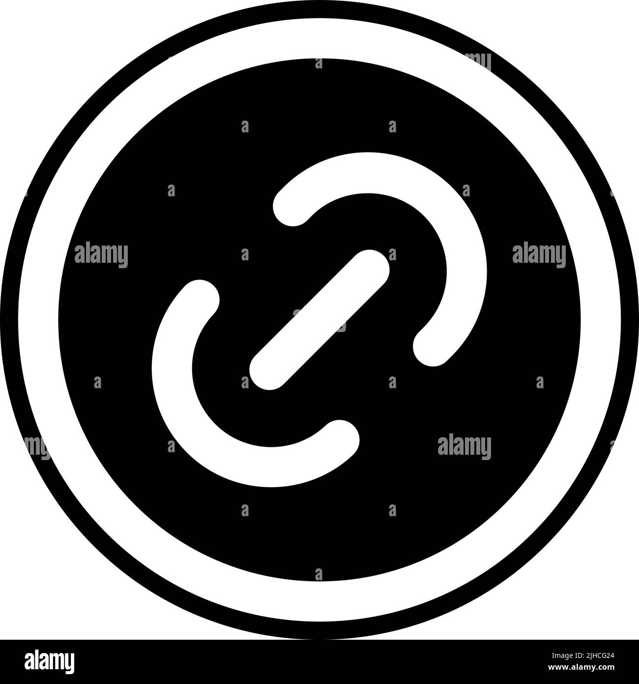 Text editor hyperlink . Stock Vector