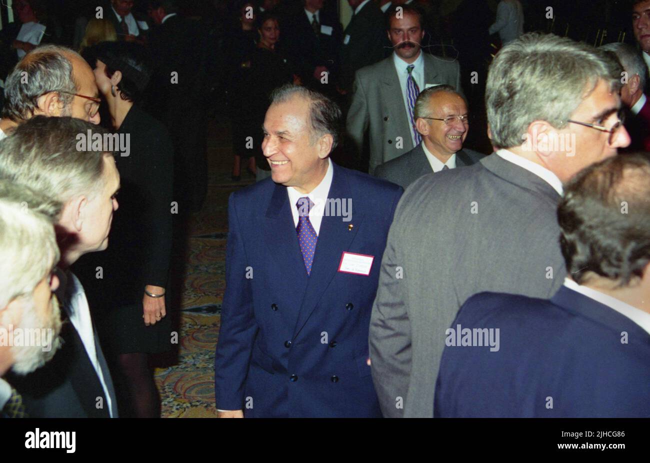 Romanian president Ion Iliescu in Los Angeles, CA, USA, approx. 1996. Stock Photo