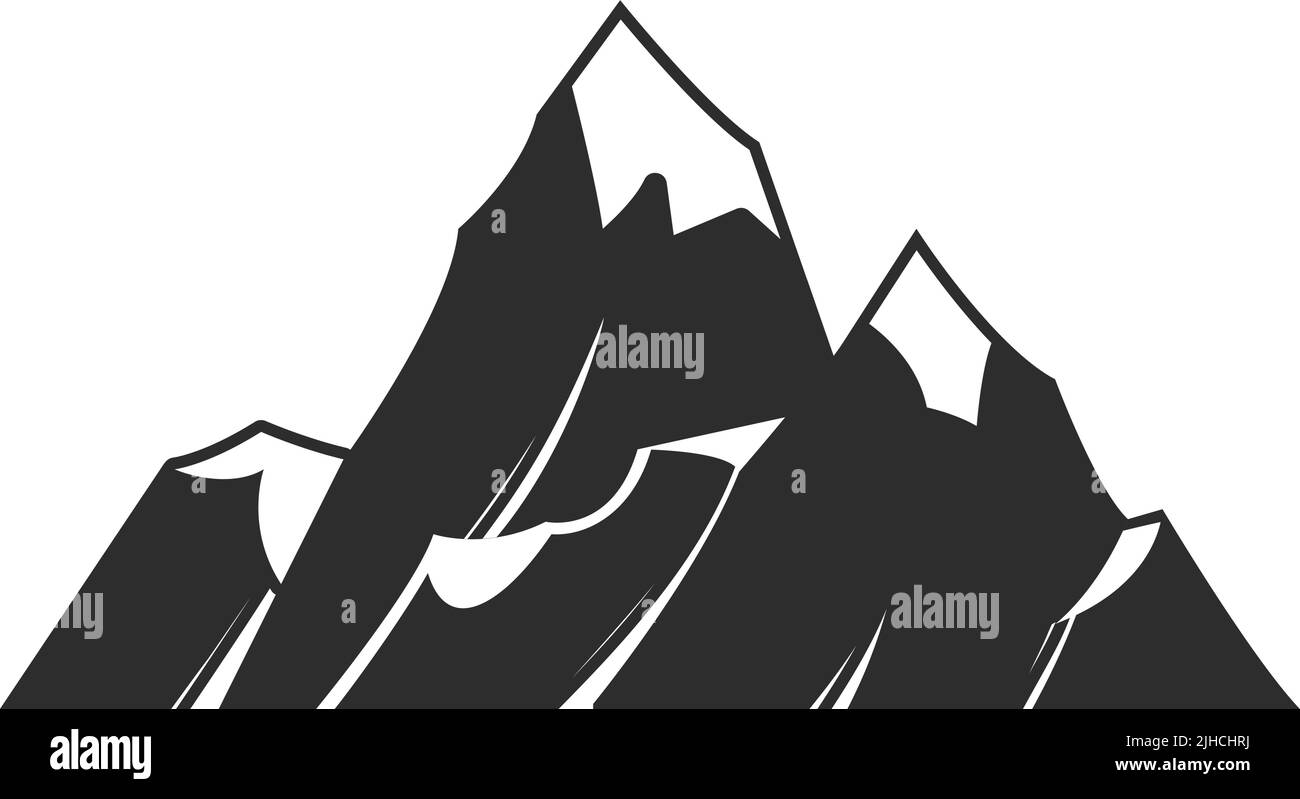 Mountain climbing mountain range Black and White Stock Photos & Images ...