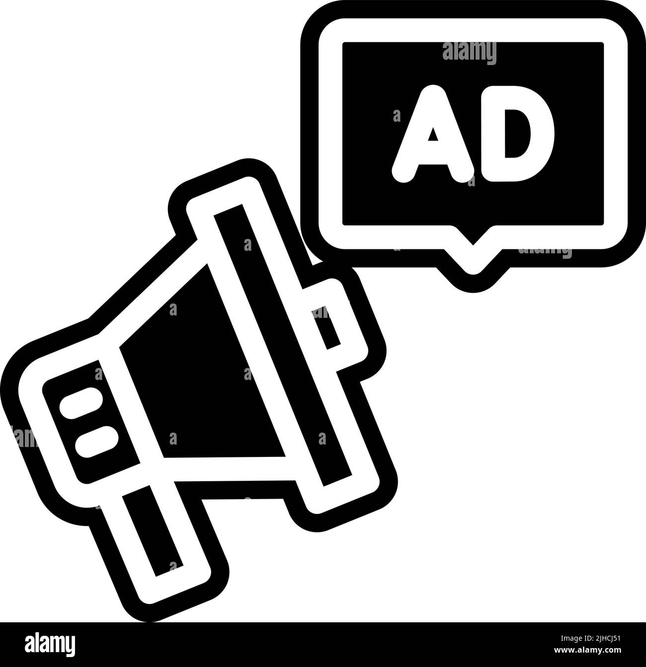 Advertisement megaphone . Stock Vector