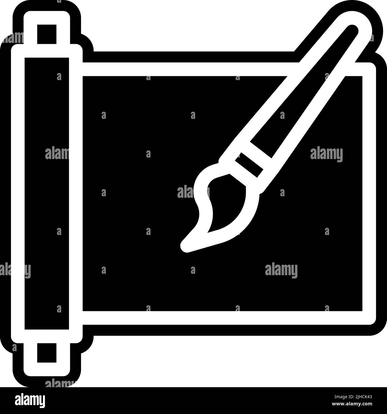 Art and craft calligraphy . Stock Vector