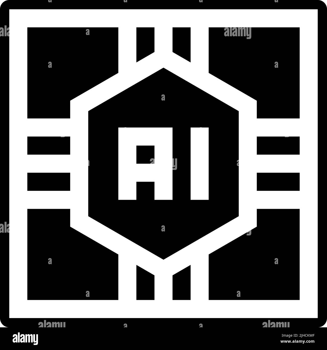 Artificial intelligence artificial intelligence . Stock Vector