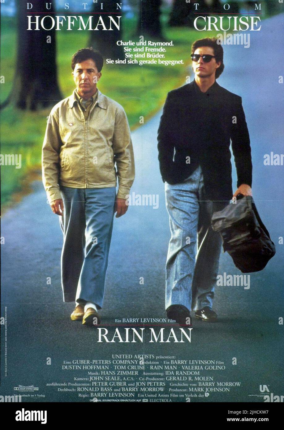 DUSTIN HOFFMAN, TOM CRUISE, RAIN MAN, 1988 Stock Photo - Alamy