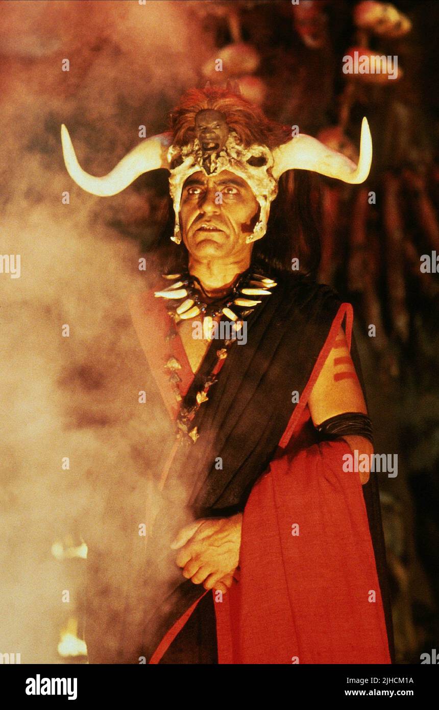 AMRISH PURI, INDIANA JONES AND THE TEMPLE OF DOOM, 1984 Stock Photo