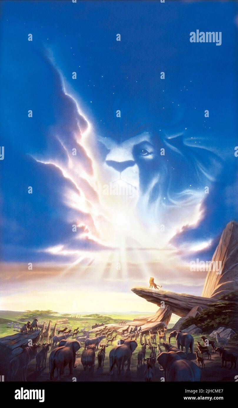 MOVIE POSTER, THE LION KING, 1994 Stock Photo
