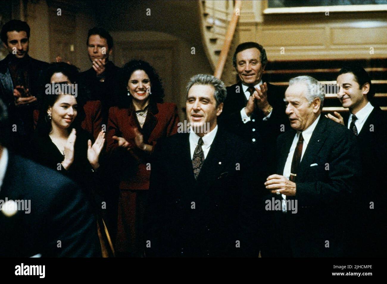 SOFIA COPPOLA, AL PACINO, AL MARTINO, ELI WALLACH, THE GODFATHER: PART III, 1990 Stock Photo