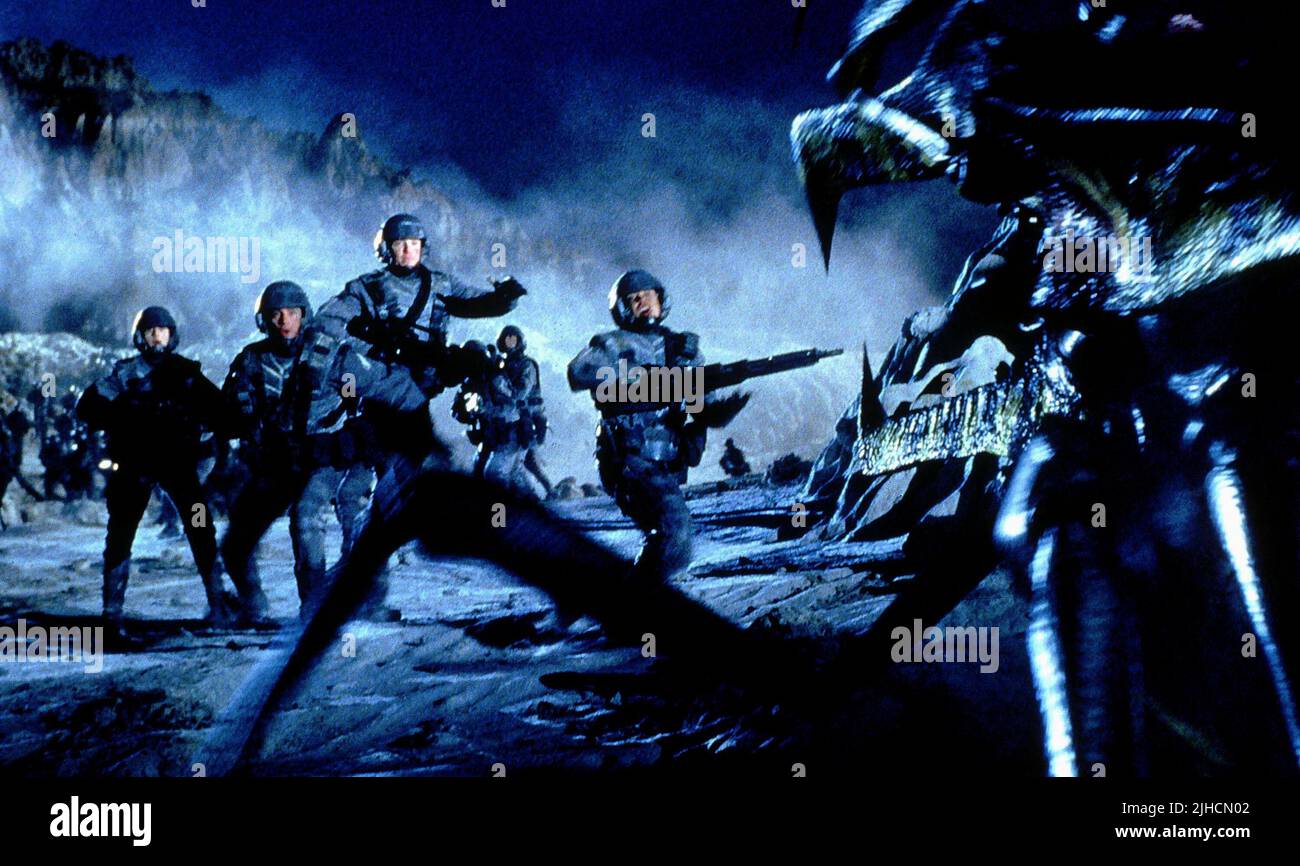 BUGS BATTLE SCENE, STARSHIP TROOPERS, 1997 Stock Photo