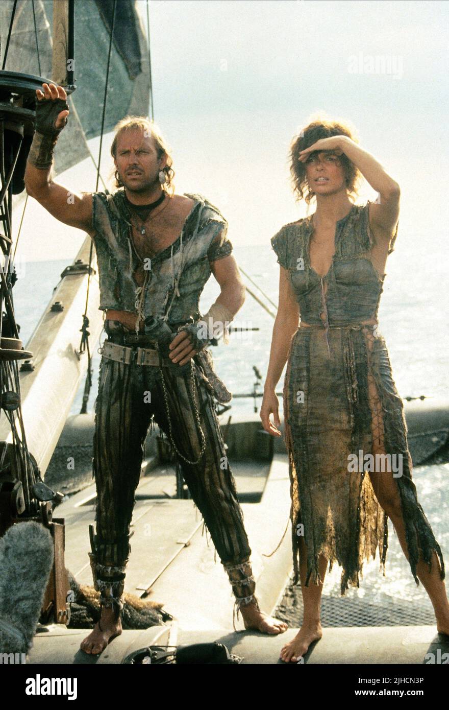 KEVIN COSTNER, JEANNE TRIPPLEHORN, WATERWORLD, 1995 Stock Photo Alamy