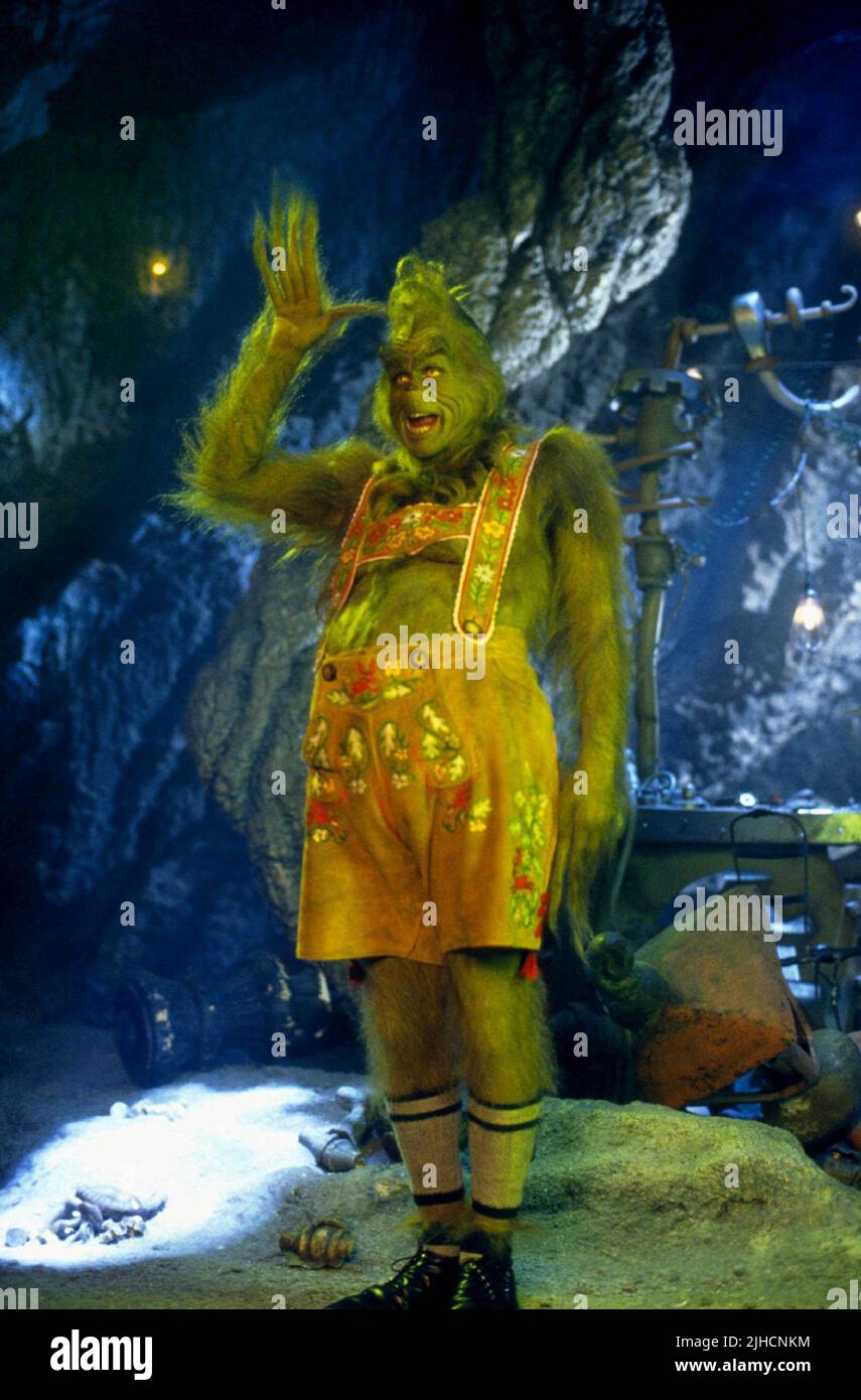 Jim Carrey As The Grinch Makeup