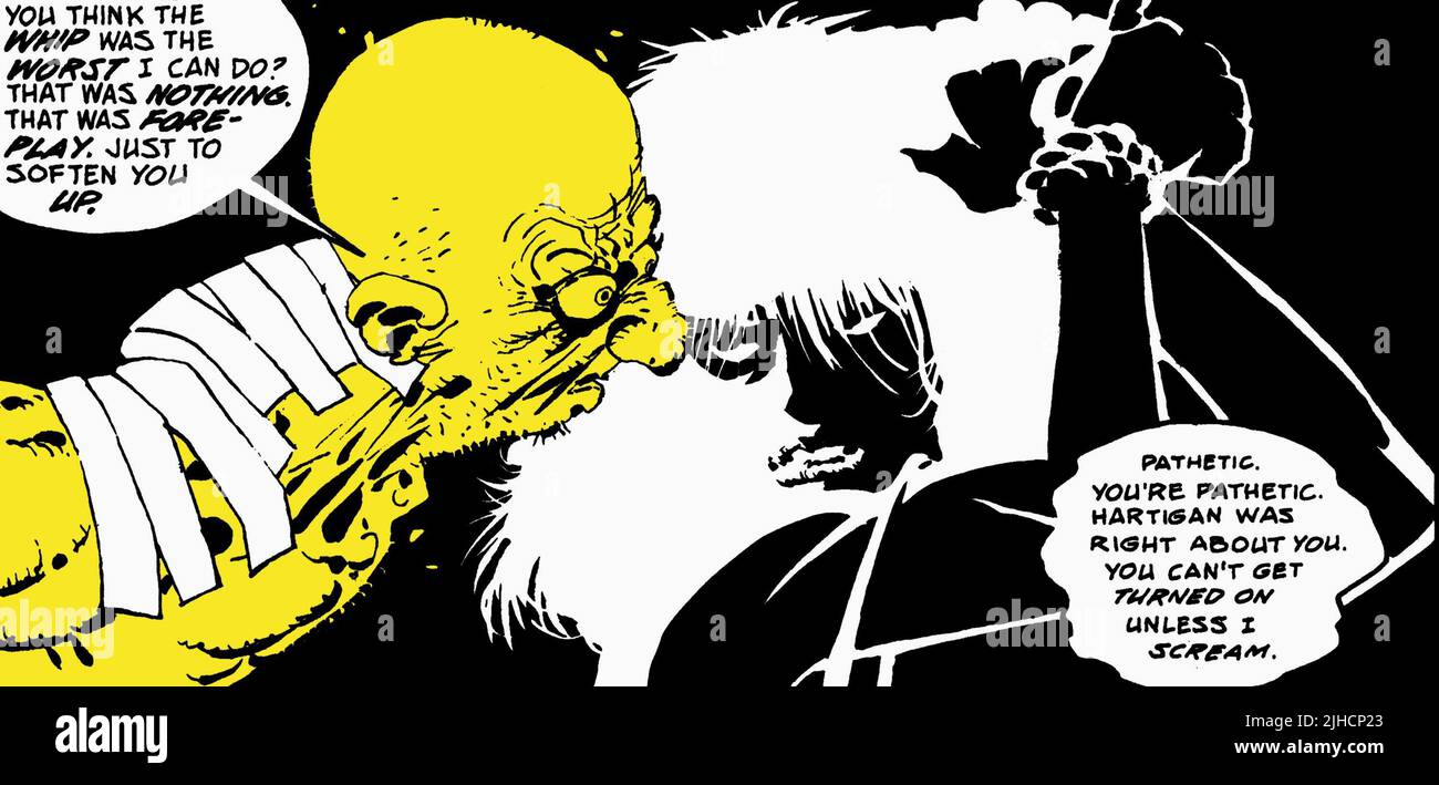 YELLOW BASTARD, NANCY (FRANK MILLER ORIGINAL COMICS ARTWORK), SIN CITY