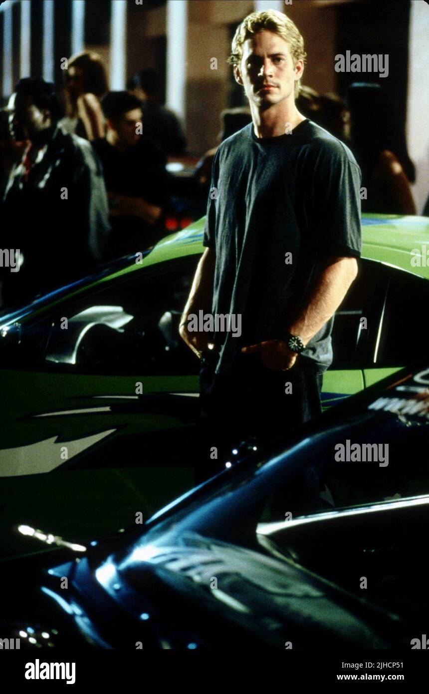 PAUL WALKER, THE FAST AND THE FURIOUS, 2001 Stock Photo