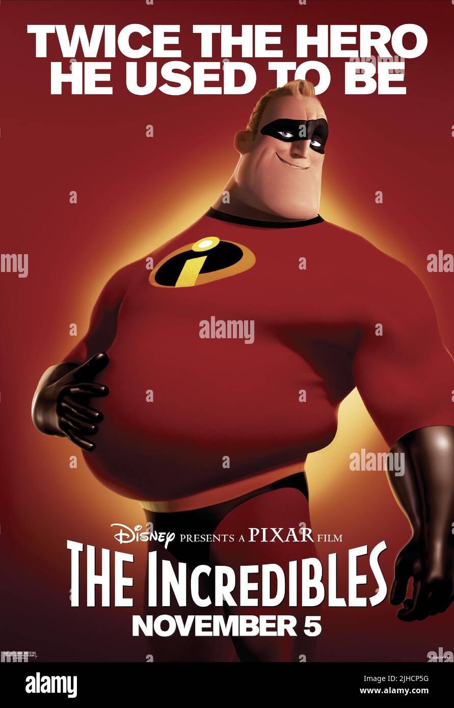 BOB PARR AKA MR. INCREDIBLE, THE INCREDIBLES, 2004 Stock Photo