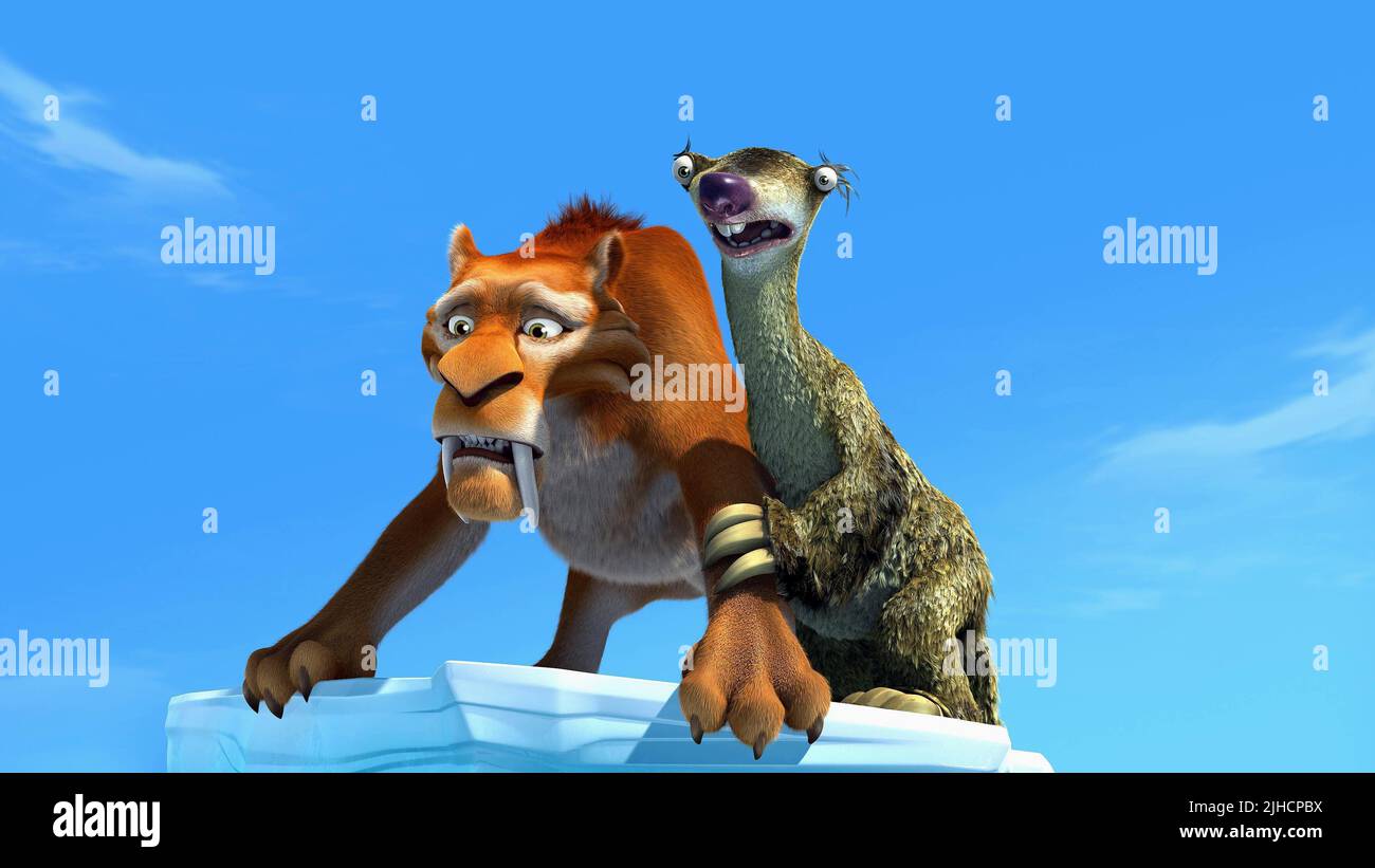 DIEGO, SID, ICE AGE: THE MELTDOWN, 2006 Stock Photo