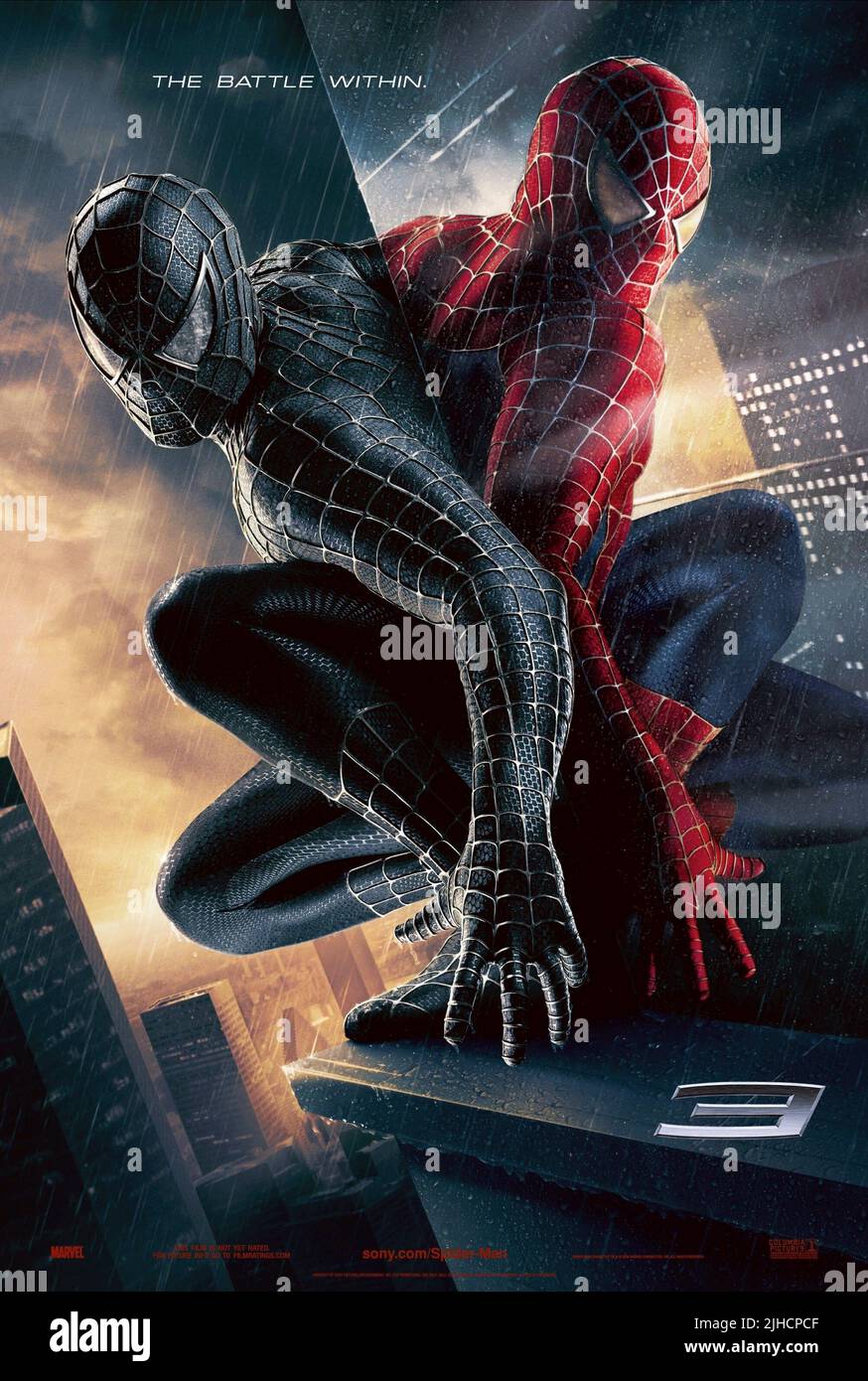 TOBEY MAGUIRE POSTER, SPIDER-MAN 3, 2007 Stock Photo