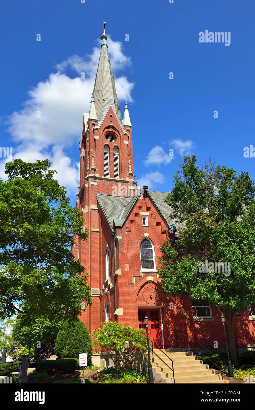 Hampshire, Illinois, USA. St. Charles Borromeo Catholic Church in a small northeastern Illinois community. Stock Photo