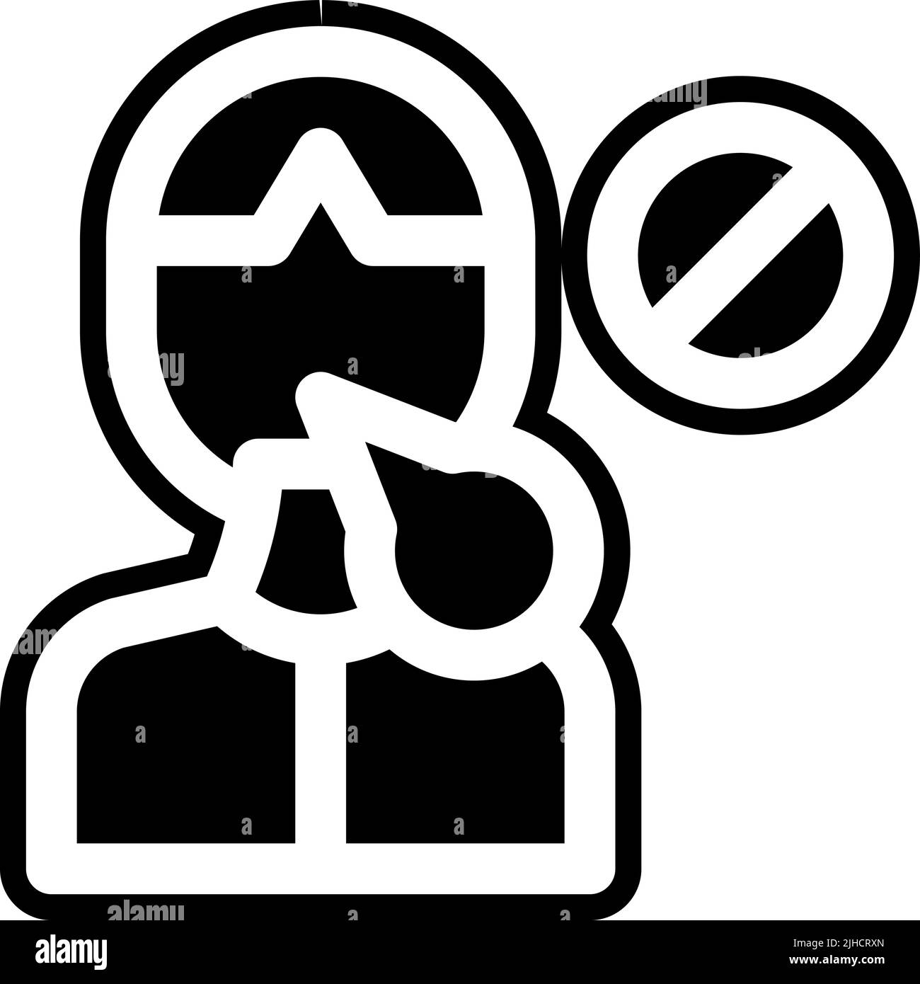 Coronavirus symptoms difficulty breathing . Stock Vector