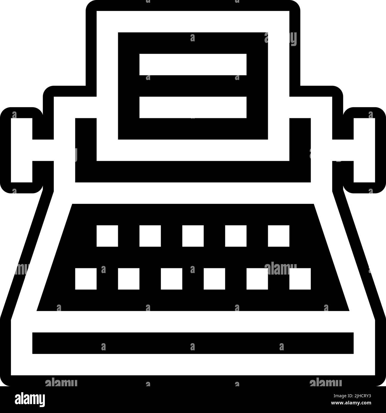 Contacts and communication typewriter . Stock Vector