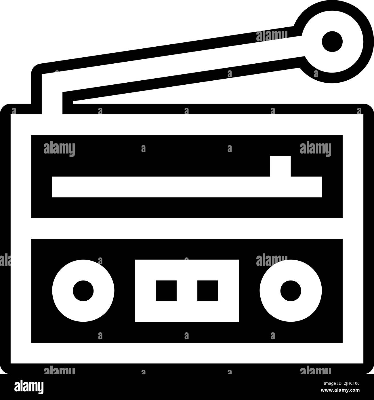 Contacts and communication radio . Stock Vector