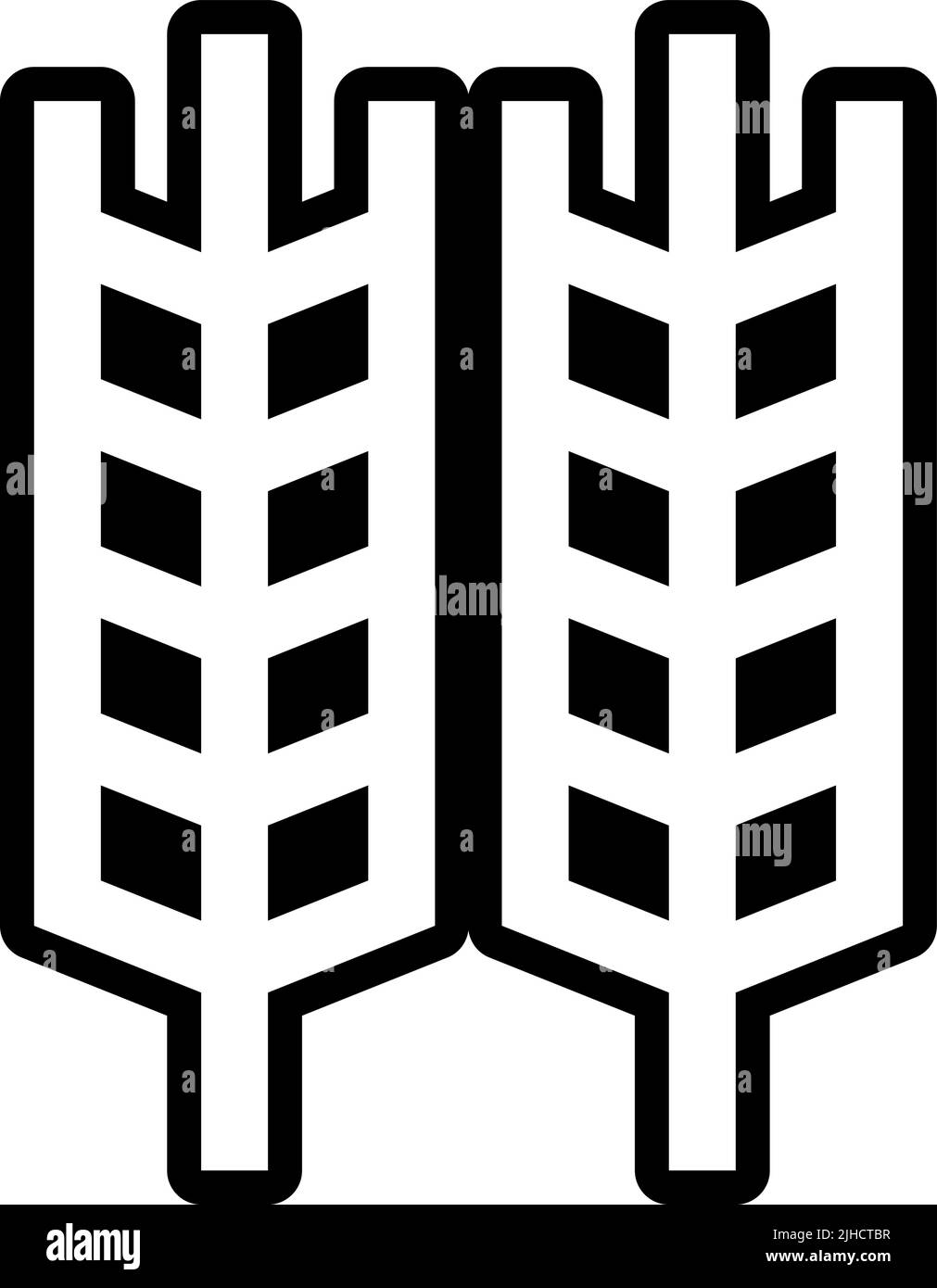 Cosmetic ingredients wheat . Stock Vector