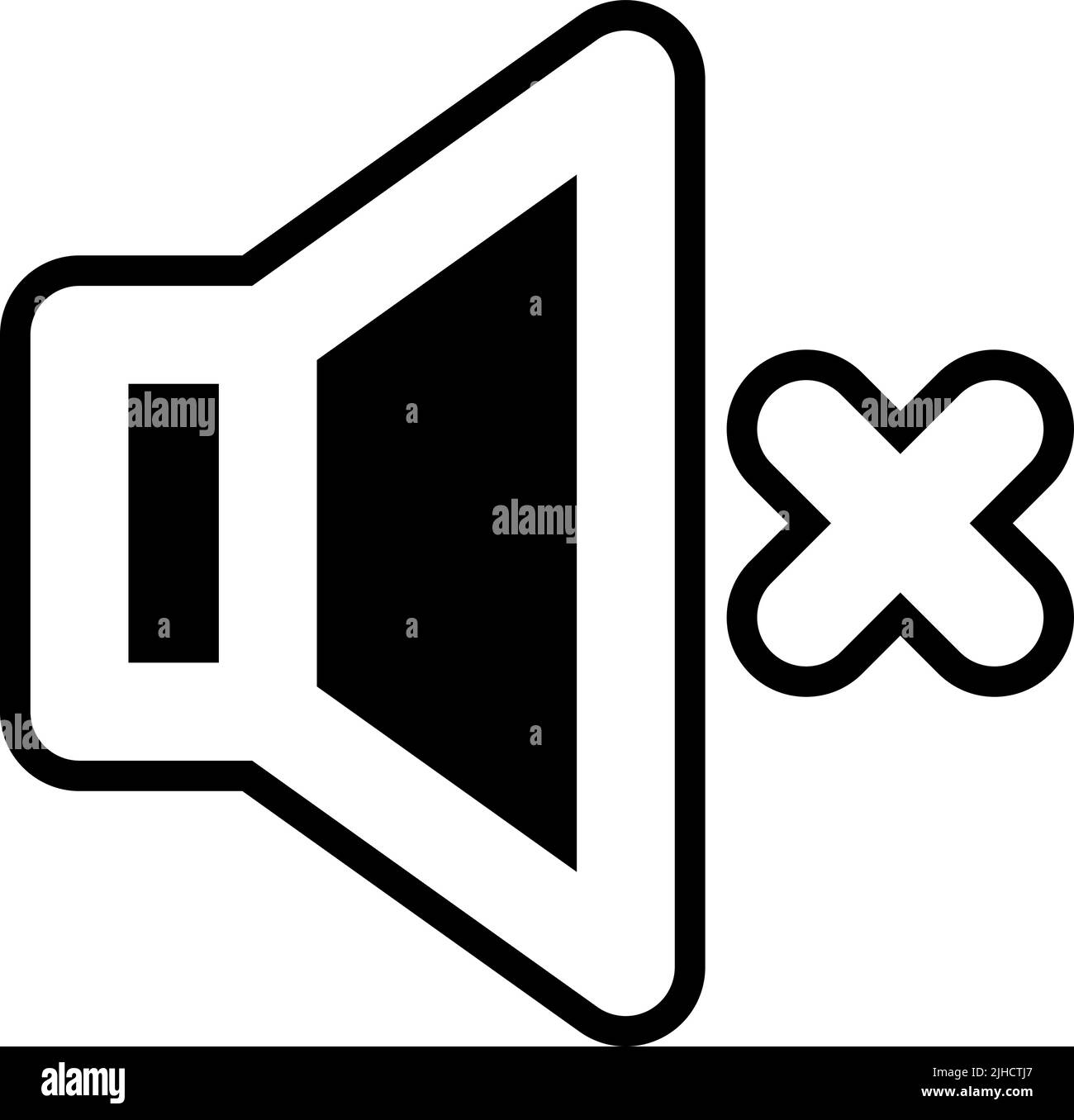 Costumer service volume mute . Stock Vector