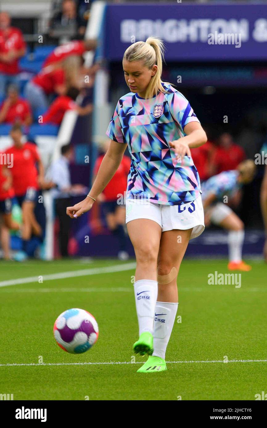 Alessia Russo in action during the UEFA WomenÕs Euro 2022 group match