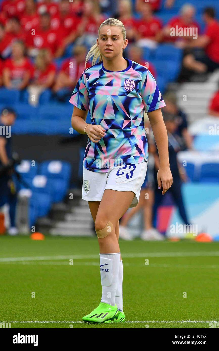 Alessia Russo in action during the UEFA WomenÕs Euro 2022 group match ...