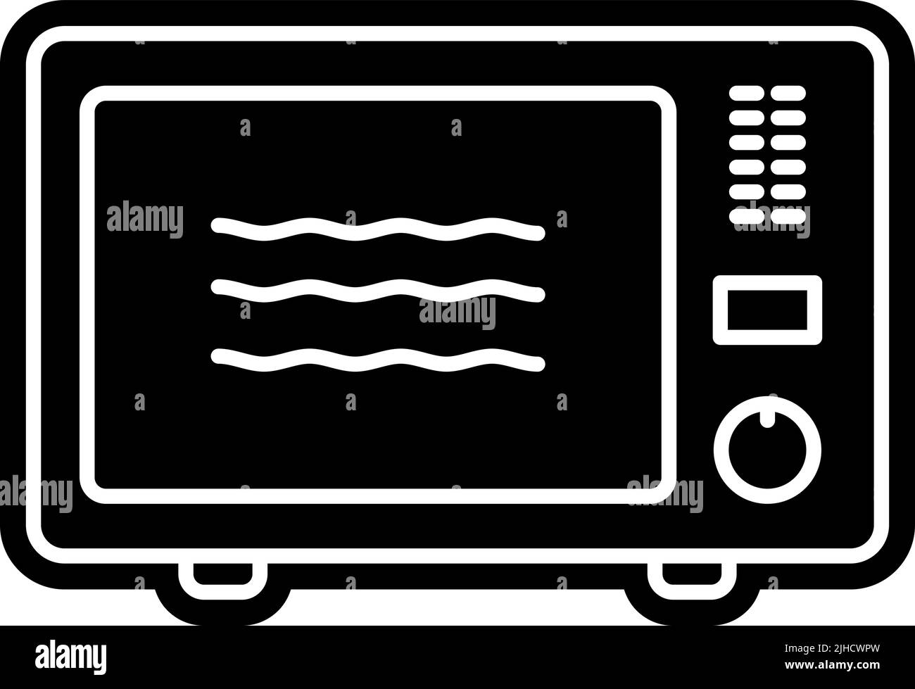 Microwave oven icon image Black and White Stock Photos & Images Alamy