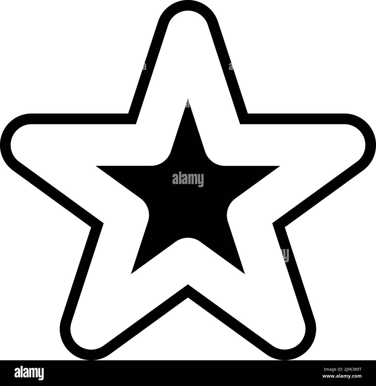 Essential star . Stock Vector