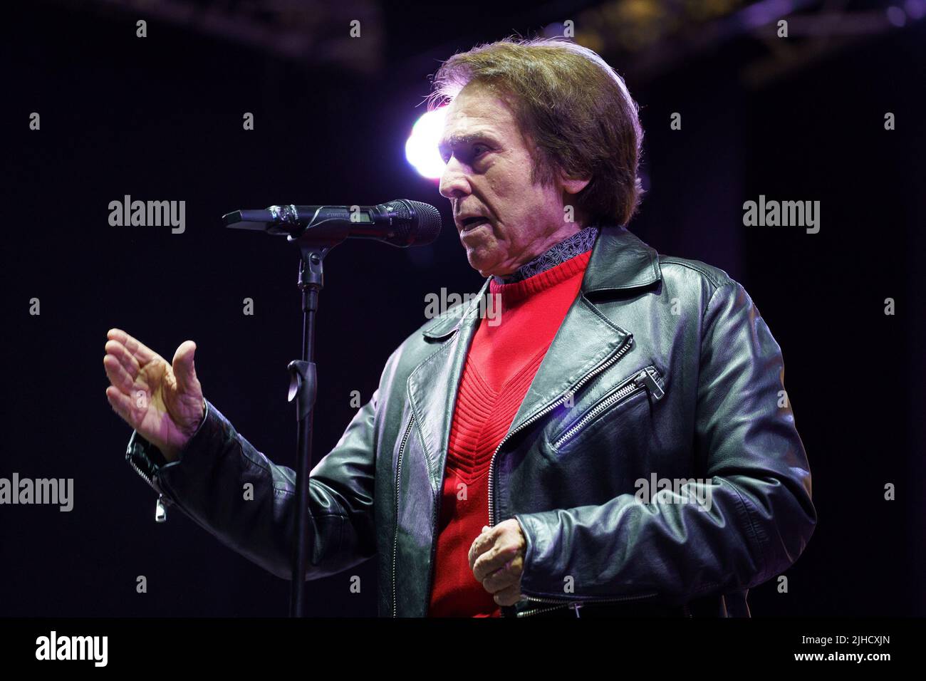 Spanish, singer, Raphael, a meeting with fans at Cultural center