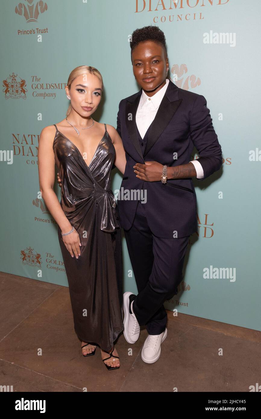 Guests attend The Leopard Awards at Goldsmiths' Hall Featuring: Ella Baig, Nicola Adams Where: London, United Kingdom When: 02 Nov 2021 Credit: Phil Lewis/WENN Stock Photo