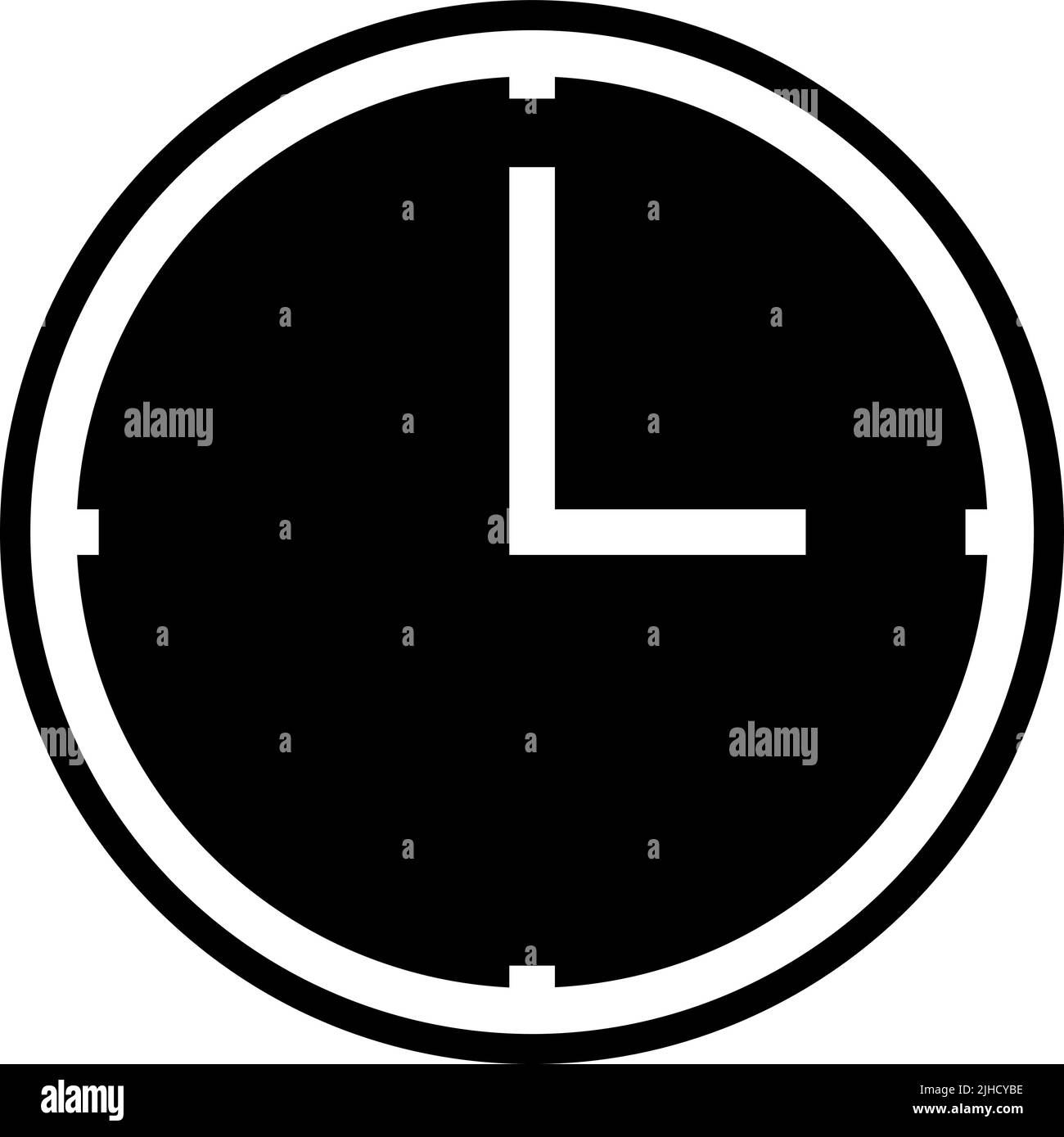 Home living wall clock . Stock Vector