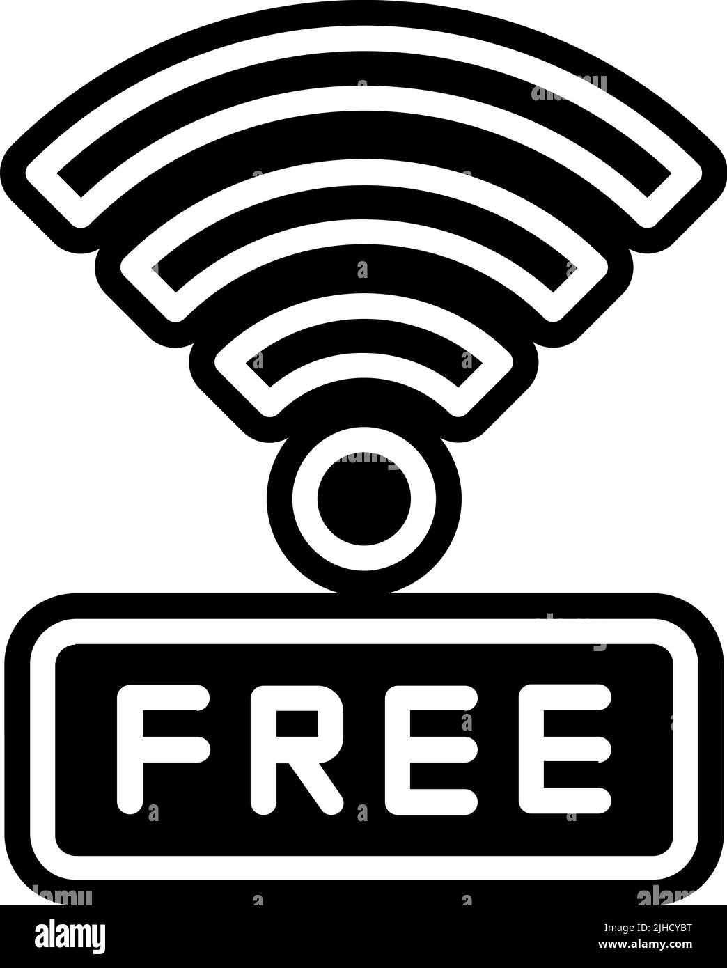 Hotel free wifi . Stock Vector