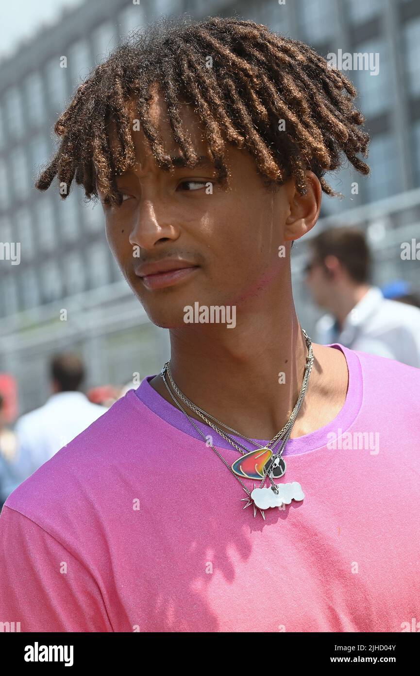 New York, USA. 17th July, 2022. Actor Jaden Smith seen walking the
