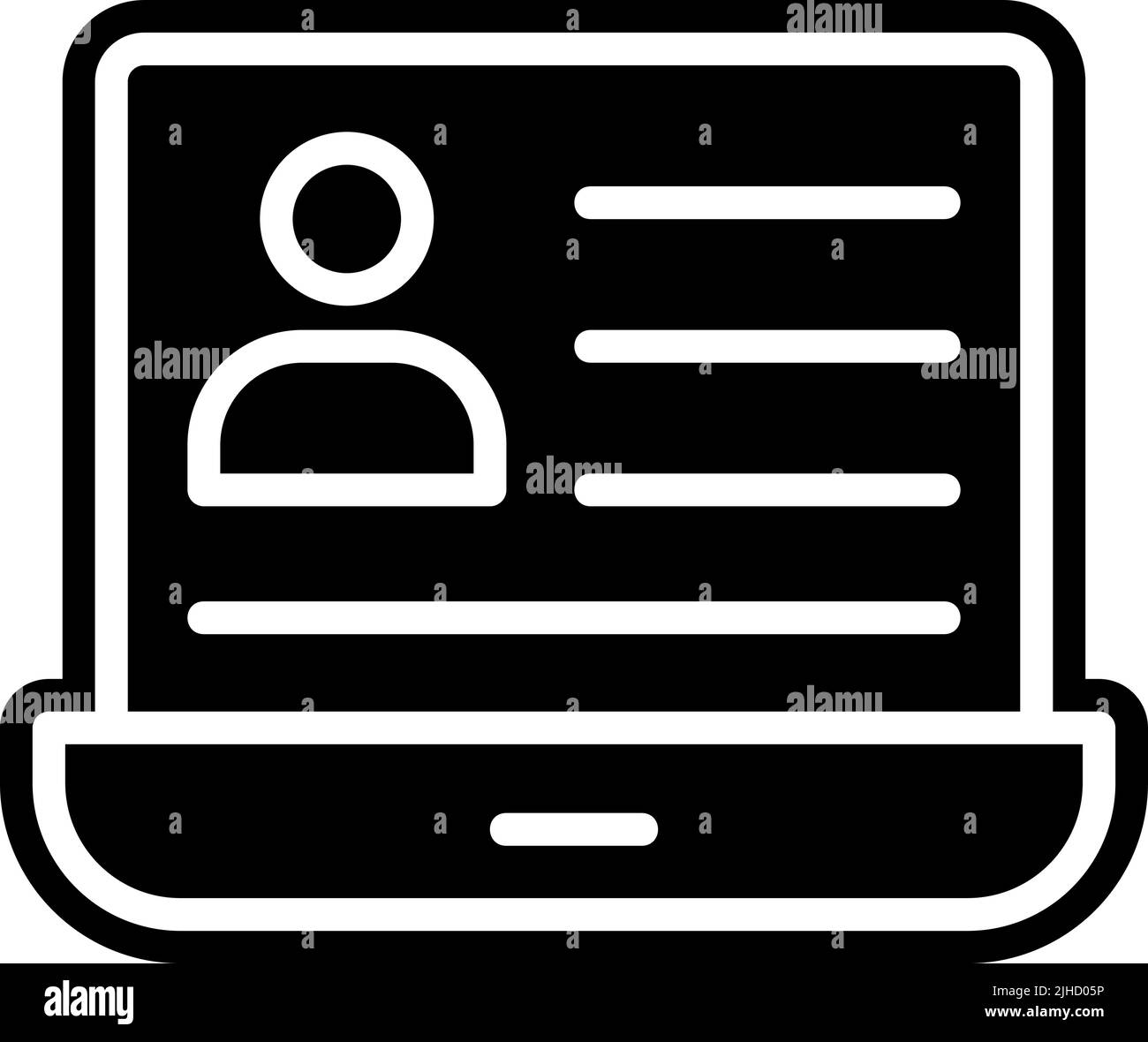 Man laptop screen home Black and White Stock Photos & Images - Alamy