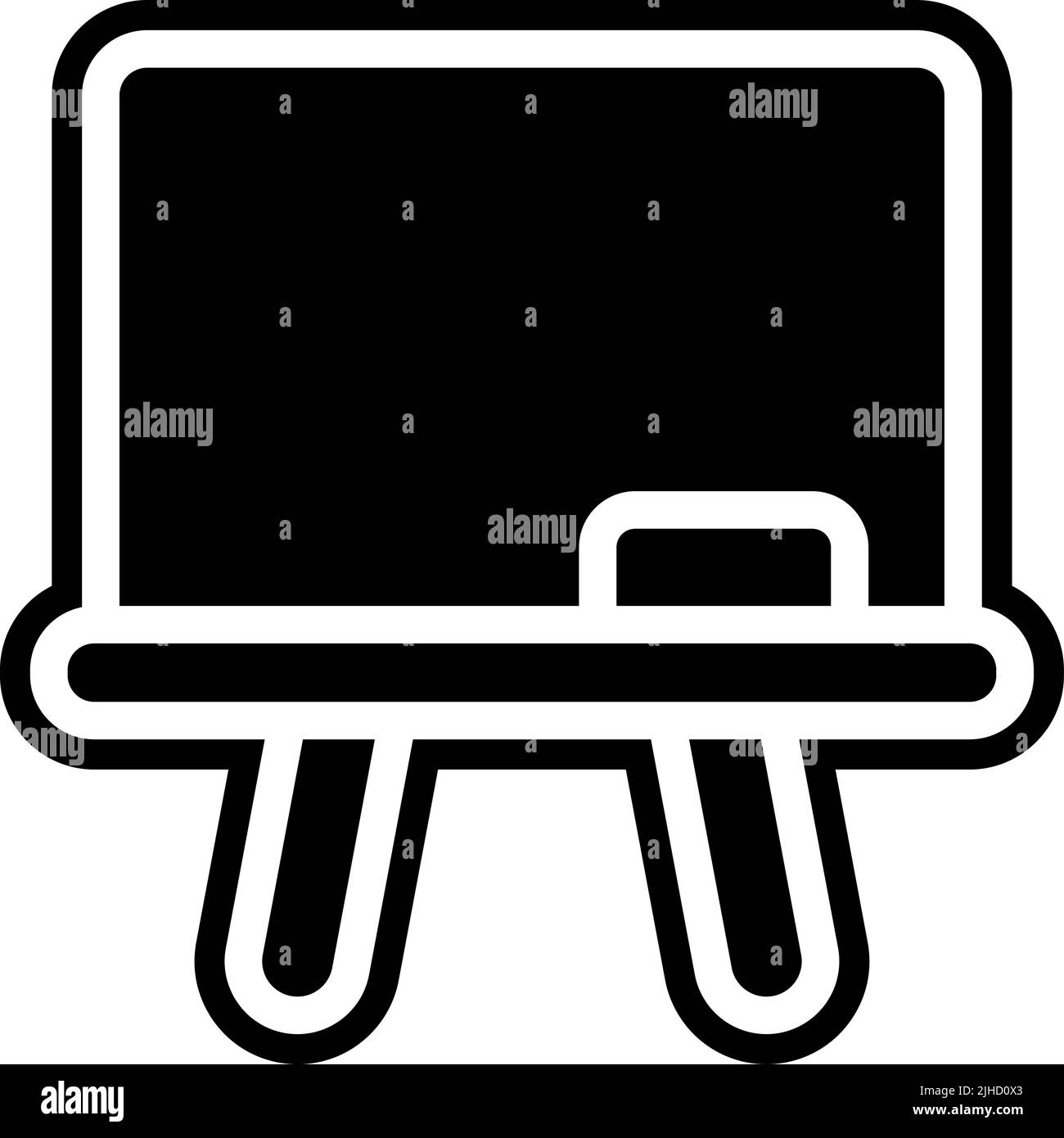 Literacy blackboard . Stock Vector